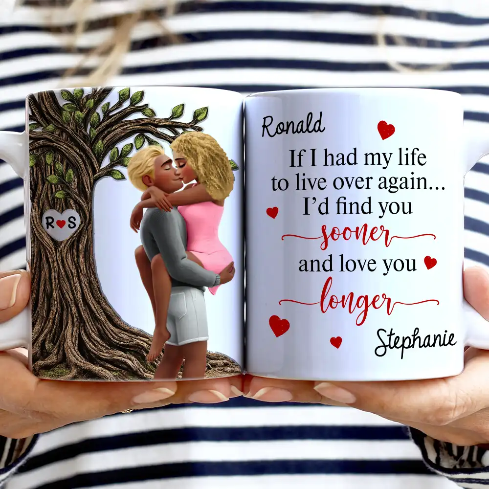 If I Have My Life To Life - Personalized White Edge-to-Edge Mug