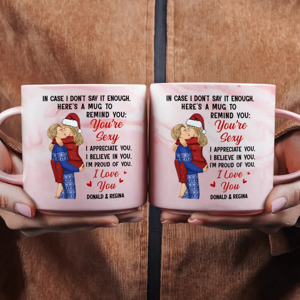 In Case I Don't Say It Enough Couples - Personalized Marble Mug