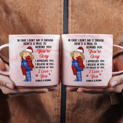 In Case I Don't Say It Enough Couples - Personalized Marble Mug