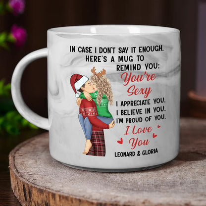 In Case I Don't Say It Enough Couples - Personalized Marble Mug