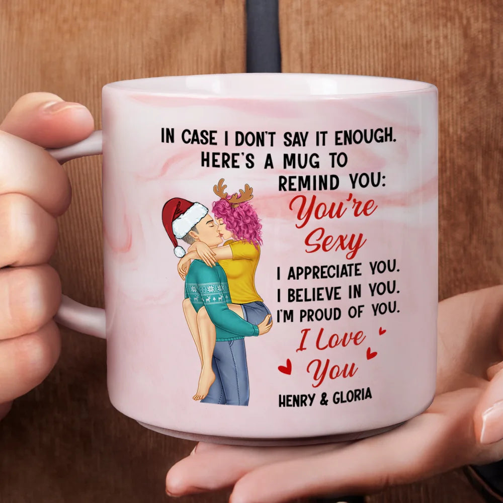 In Case I Don't Say It Enough Couples - Personalized Marble Mug