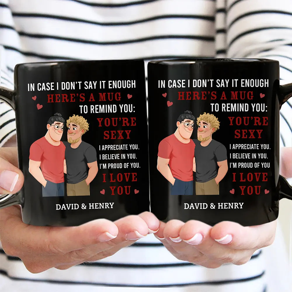In Case I Don't Say It Enough Couples Animate Hugging Couple - Personalized Mug