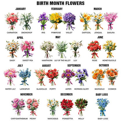 Birth Flower Bouquet Good Morning This Is God - Personalized Mug