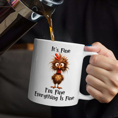 It's Fine I'm Fine Everything Is Fine - Personalized Mug