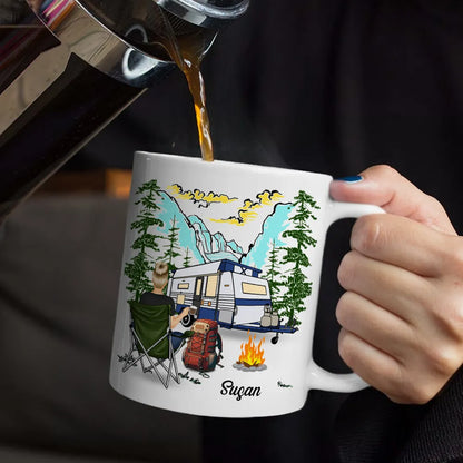 Iwishabish Woods Camping - Personalized Mug