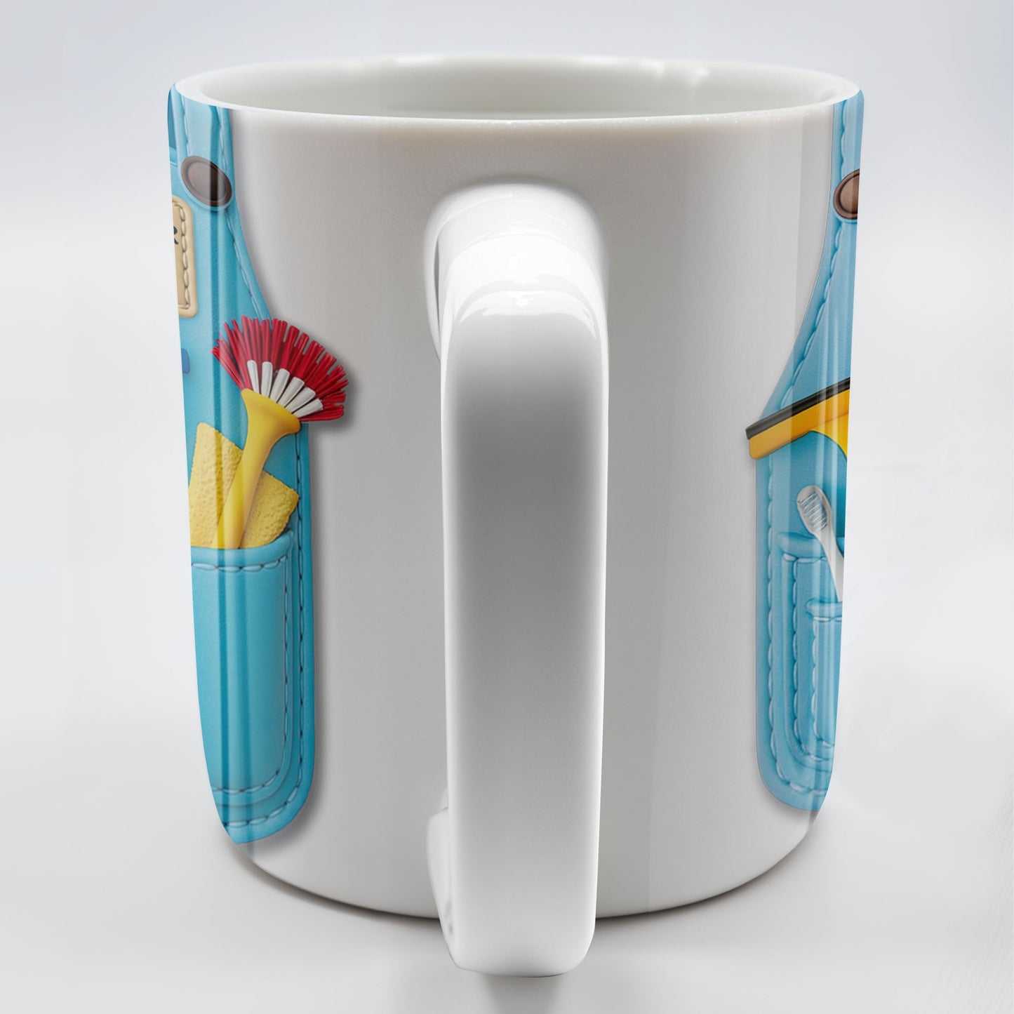 Best Janitor Ever With Janitorial Tools - Personalized Custom Coffee Mug - JBS003_MG