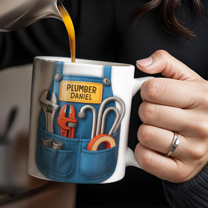 Vibrant Tool Belt Design - Personalized Custom Coffee Mug - JBS005_MG