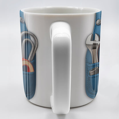 Vibrant Tool Belt Design - Personalized Custom Coffee Mug - JBS005_MG