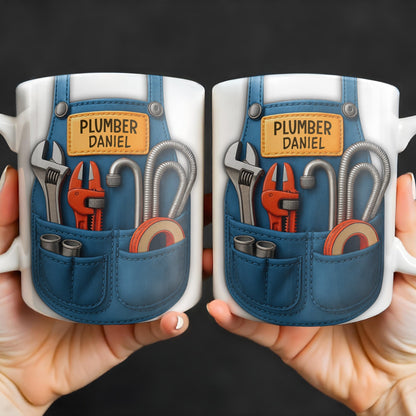 Vibrant Tool Belt Design - Personalized Custom Coffee Mug - JBS005_MG