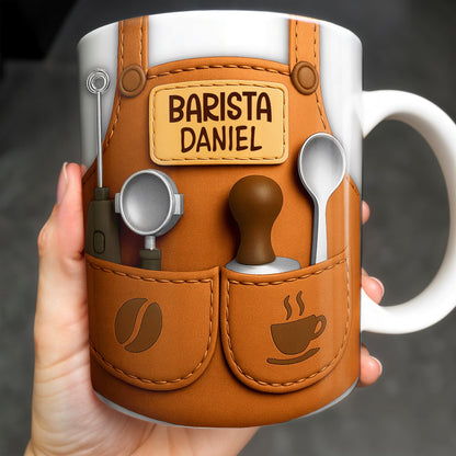To The Best Barista, Coffee Accessories Design - Personalized Custom Coffee Mug - JBS007_MG