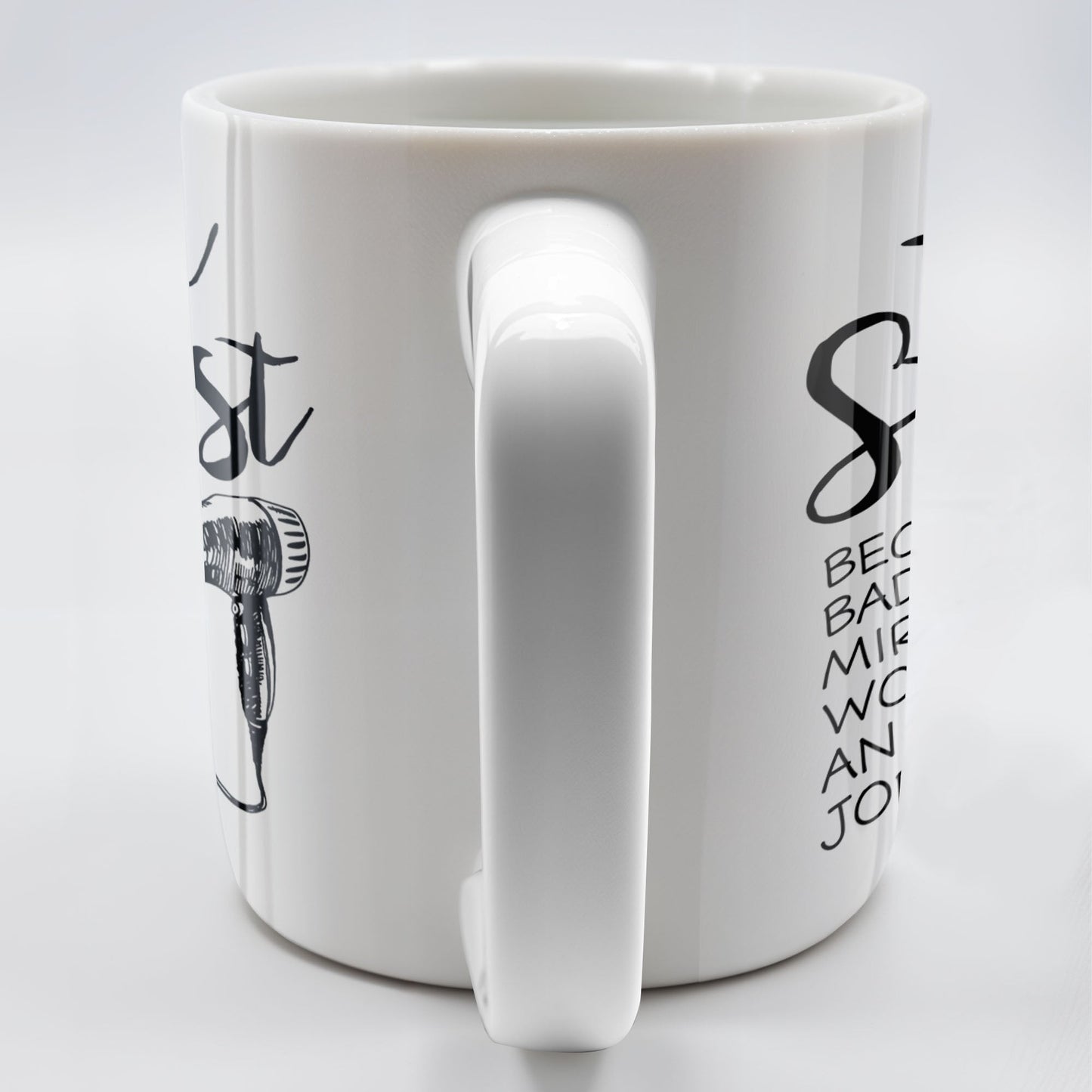 Hair Stylist Because Badass Miracle Worker - Personalized Custom Coffee Mug - JBS024_MG