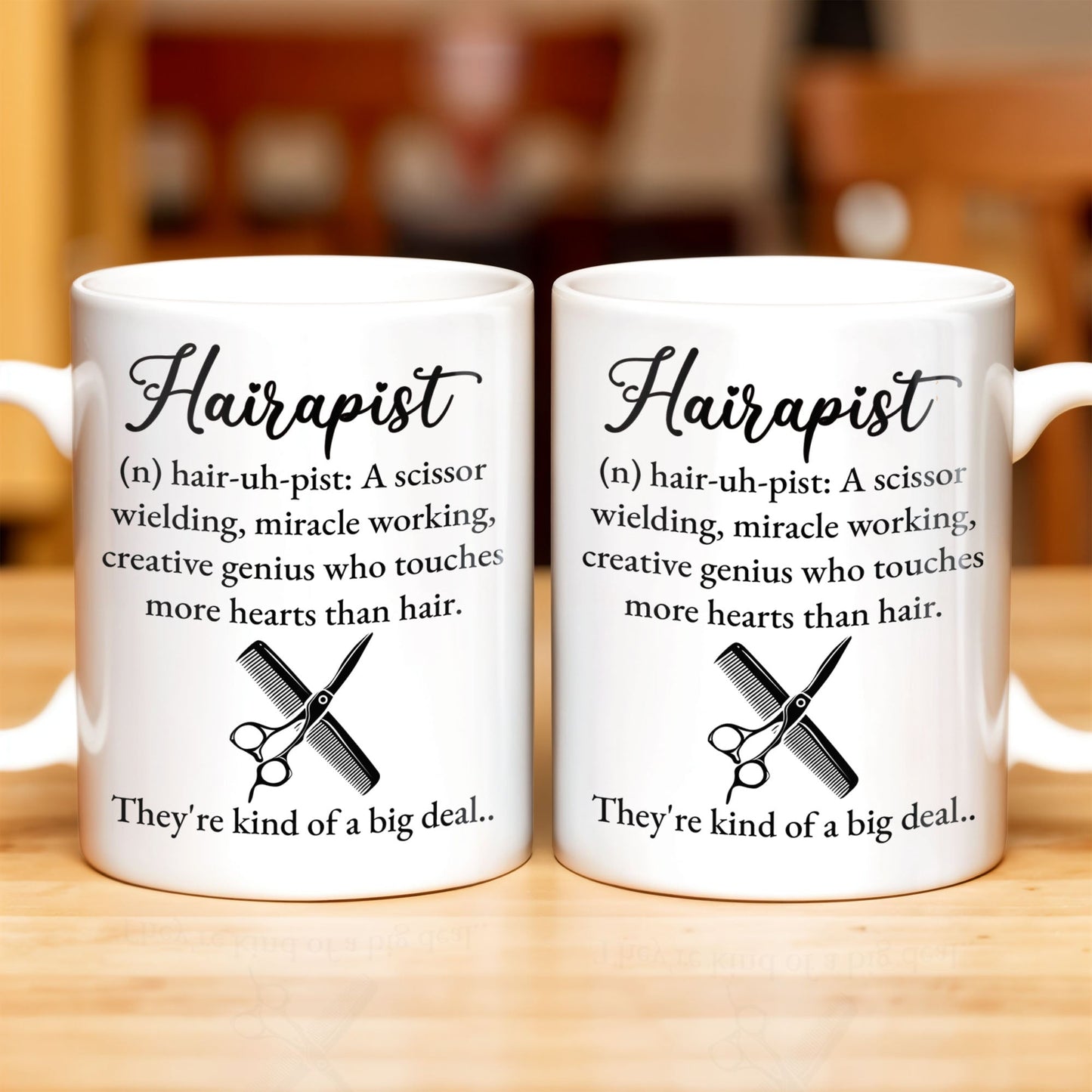 Hairapist Creative Genius Who Touches Hearts - Personalized Custom Coffee Mug - JBS025_MG