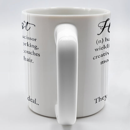 Hairapist Creative Genius Who Touches Hearts - Personalized Custom Coffee Mug - JBS025_MG