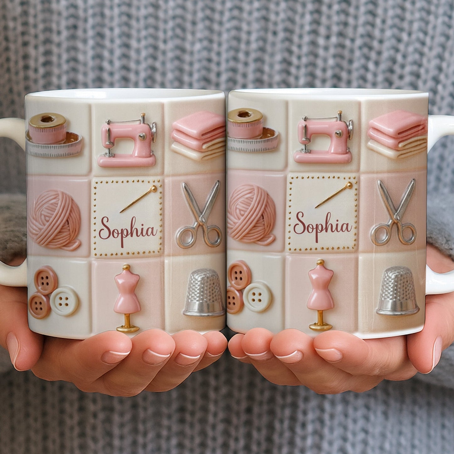 Personalize Your Creativity With Crafting Icons - Personalized Custom Coffee Mug - JBS066_MG