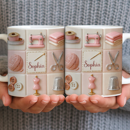 Personalize Your Creativity With Crafting Icons - Personalized Custom Coffee Mug - JBS066_MG