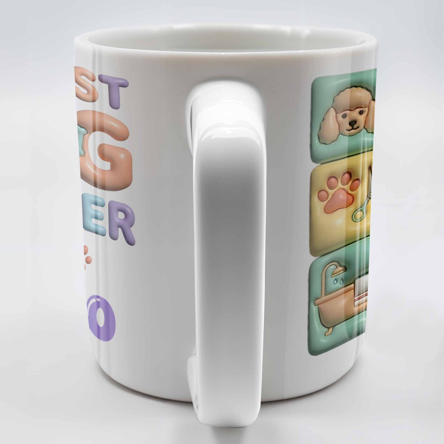 The Best Big Groomer Mug With Dog Icons - Personalized Custom Coffee Mug - JBS069_MG