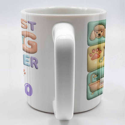The Best Big Groomer Mug With Dog Icons - Personalized Custom Coffee Mug - JBS069_MG