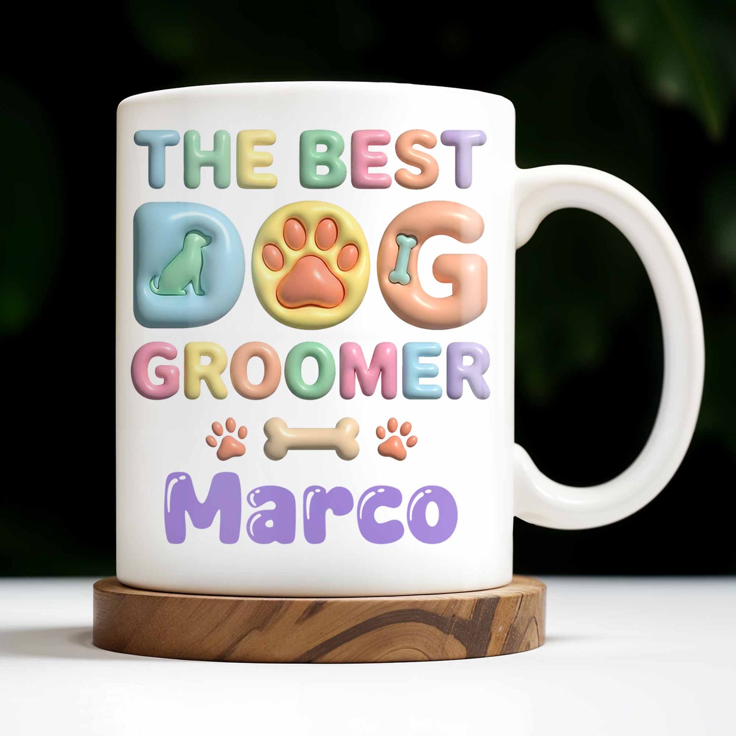 The Best Big Groomer Mug With Dog Icons - Personalized Custom Coffee Mug - JBS069_MG