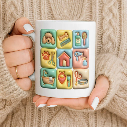 The Best Big Groomer Mug With Dog Icons - Personalized Custom Coffee Mug - JBS069_MG