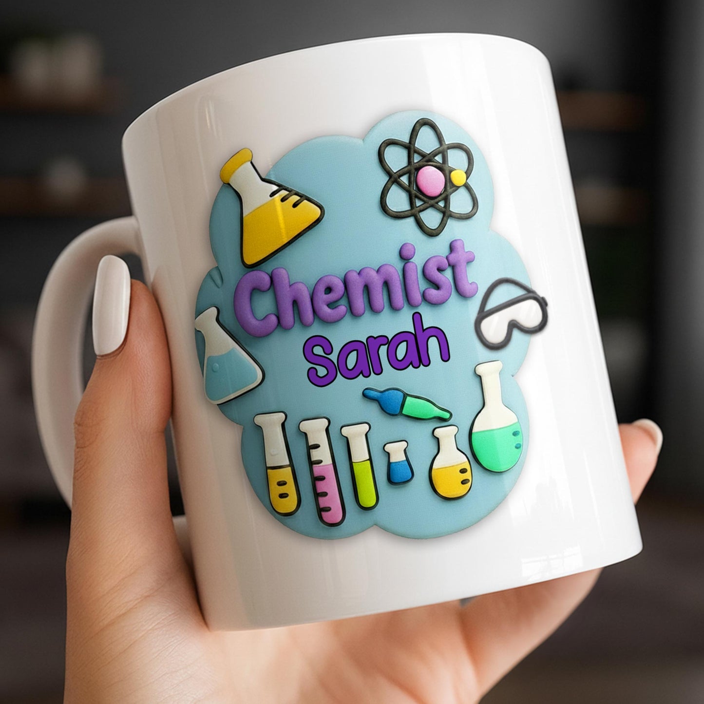 Celebrate Your Inner Scientist With Chemistry-Themed Art - Personalized Custom Coffee Mug - JBS072_MG