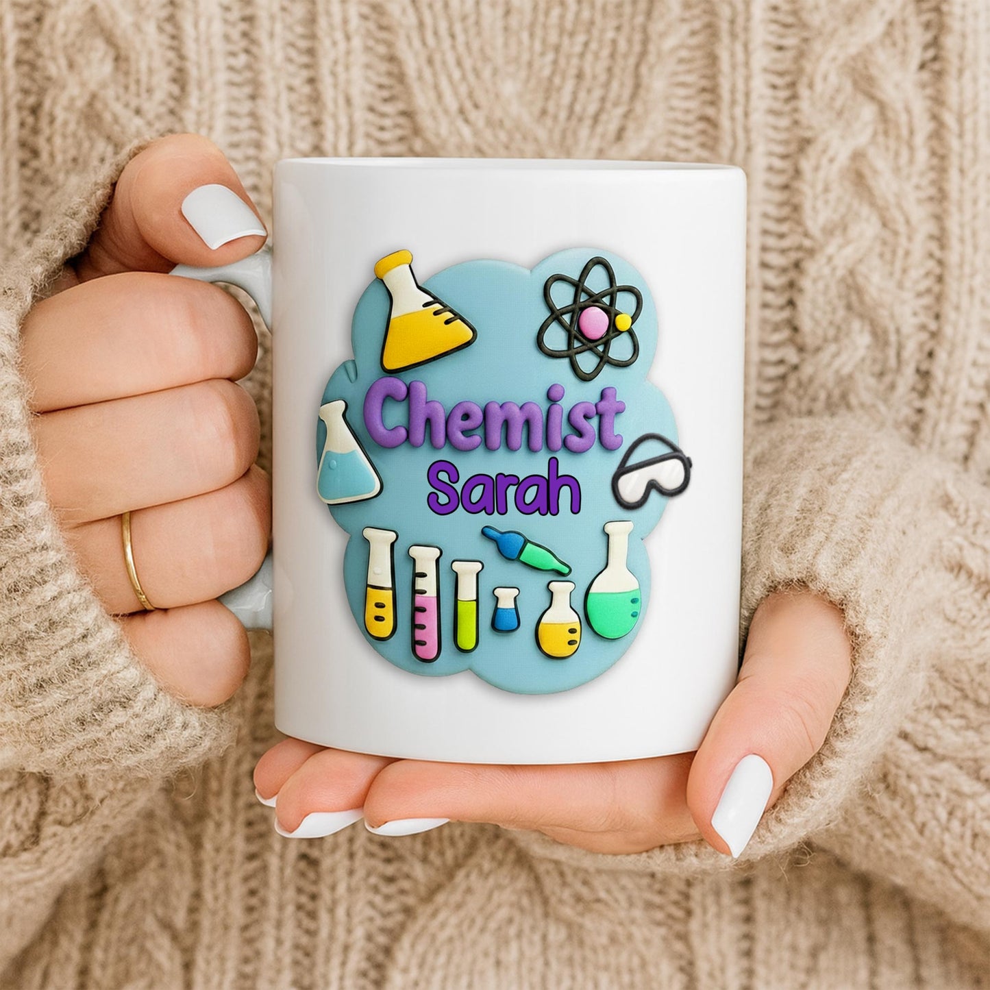 Celebrate Your Inner Scientist With Chemistry-Themed Art - Personalized Custom Coffee Mug - JBS072_MG