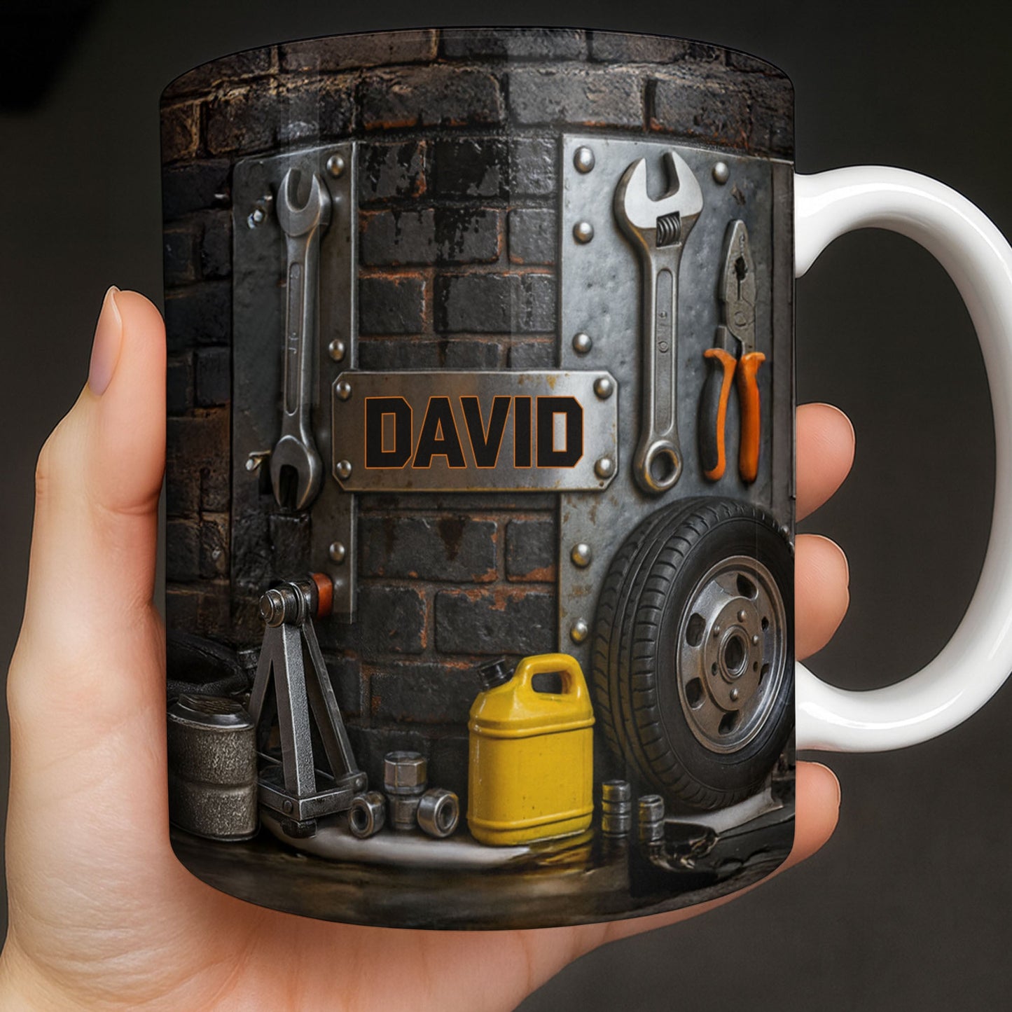 Perfect for DIY Enthusiasts and Car Lovers - Personalized Custom Coffee Mug - JBS076_MG