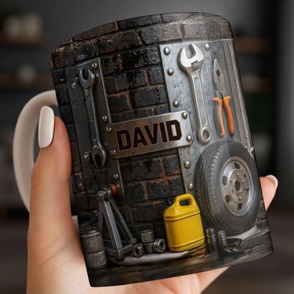 Perfect for DIY Enthusiasts and Car Lovers - Personalized Custom Coffee Mug - JBS076_MG