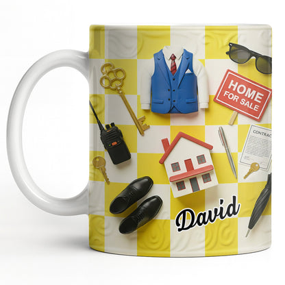 Perfect Gift For Real Estate Professionals - Personalized Custom Coffee Mug - JBS080_MG