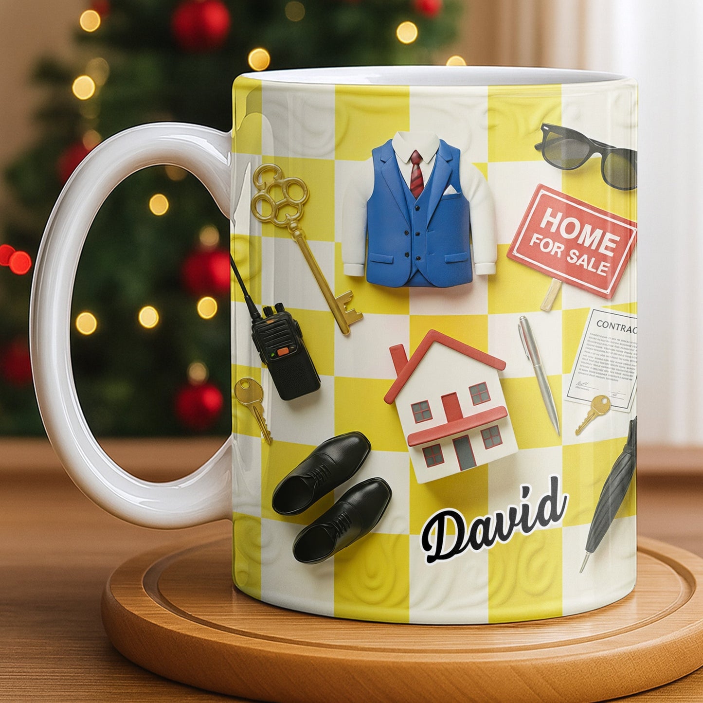 Perfect Gift For Real Estate Professionals - Personalized Custom Coffee Mug - JBS080_MG