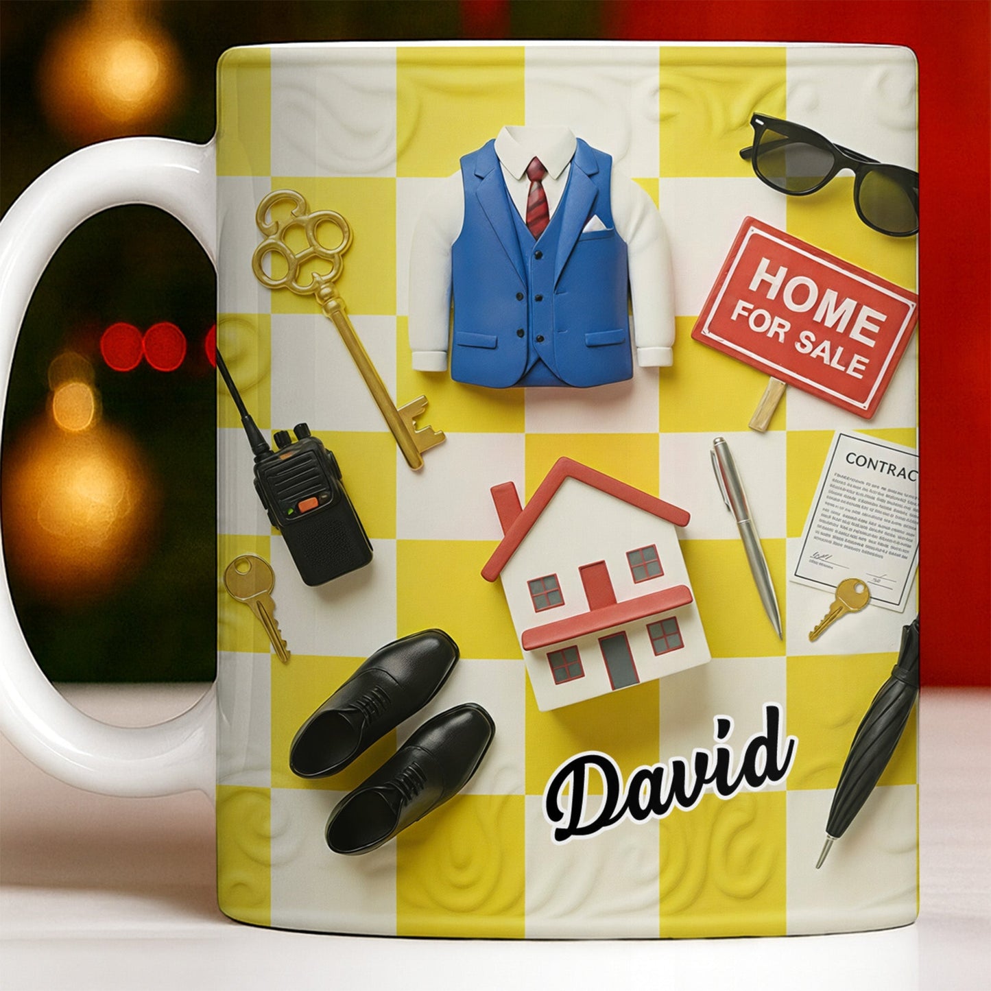 Perfect Gift For Real Estate Professionals - Personalized Custom Coffee Mug - JBS080_MG