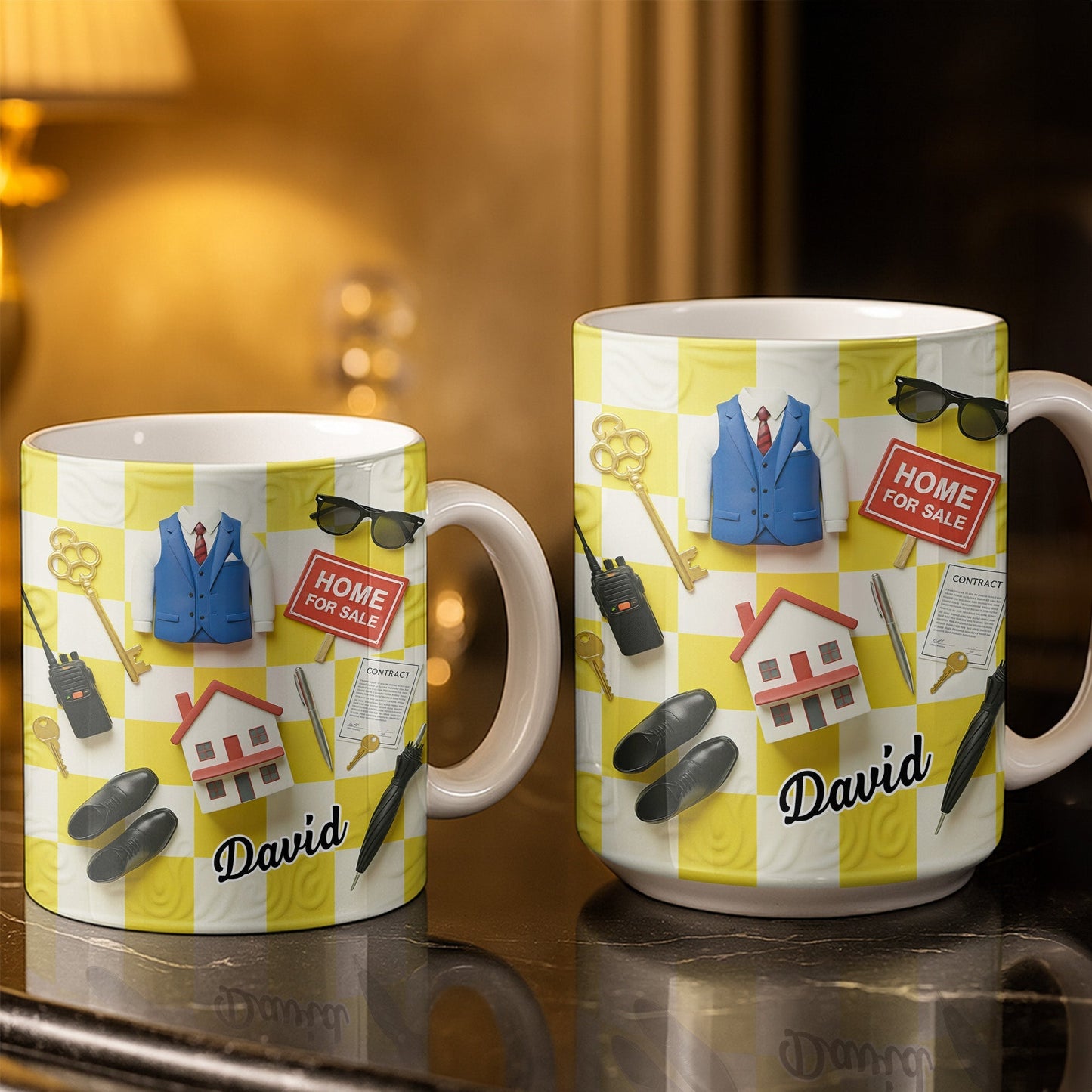 Perfect Gift For Real Estate Professionals - Personalized Custom Coffee Mug - JBS080_MG