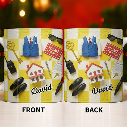 Perfect Gift For Real Estate Professionals - Personalized Custom Coffee Mug - JBS080_MG