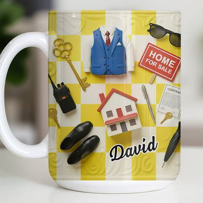 Perfect Gift For Real Estate Professionals - Personalized Custom Coffee Mug - JBS080_MG