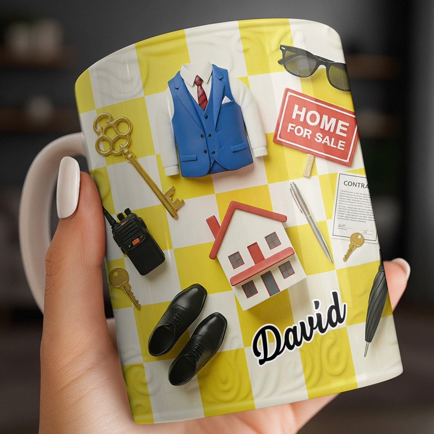 Perfect Gift For Real Estate Professionals - Personalized Custom Coffee Mug - JBS080_MG