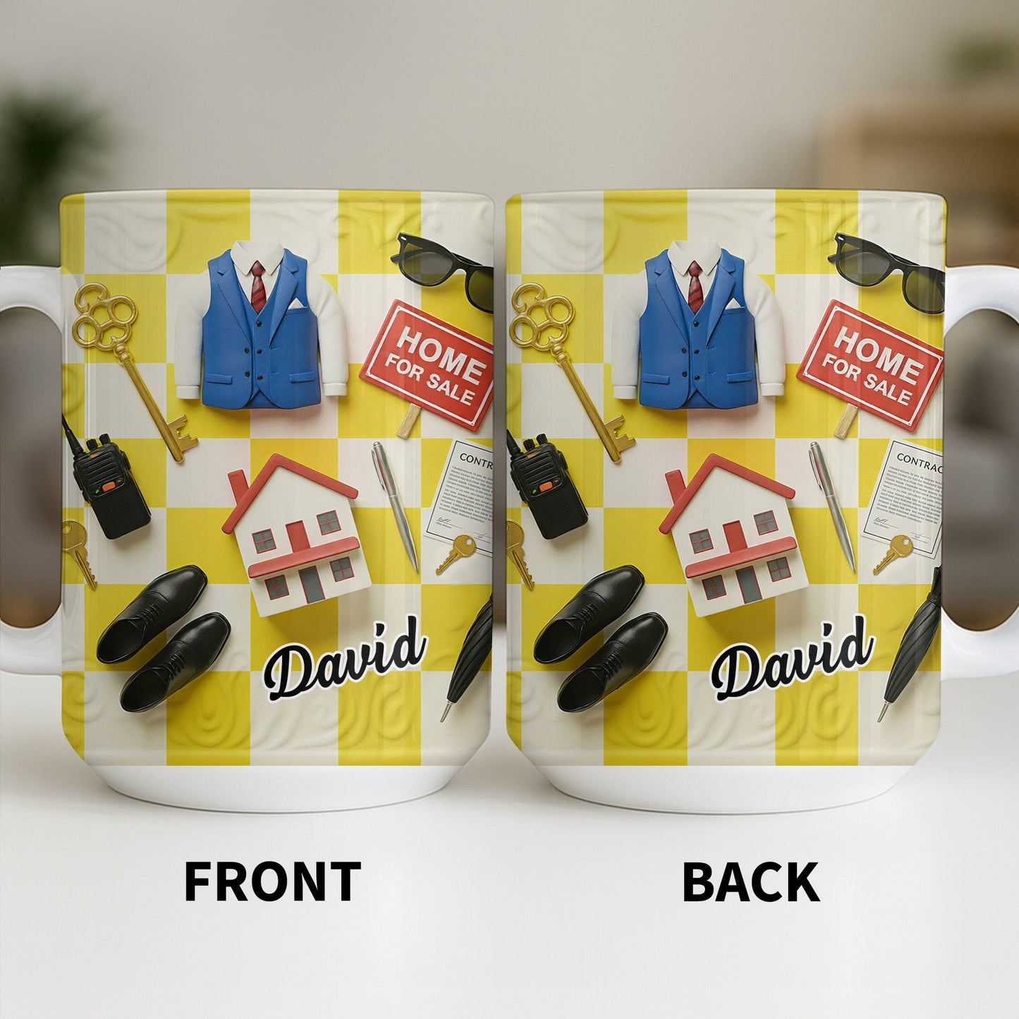 Perfect Gift For Real Estate Professionals - Personalized Custom Coffee Mug - JBS080_MG