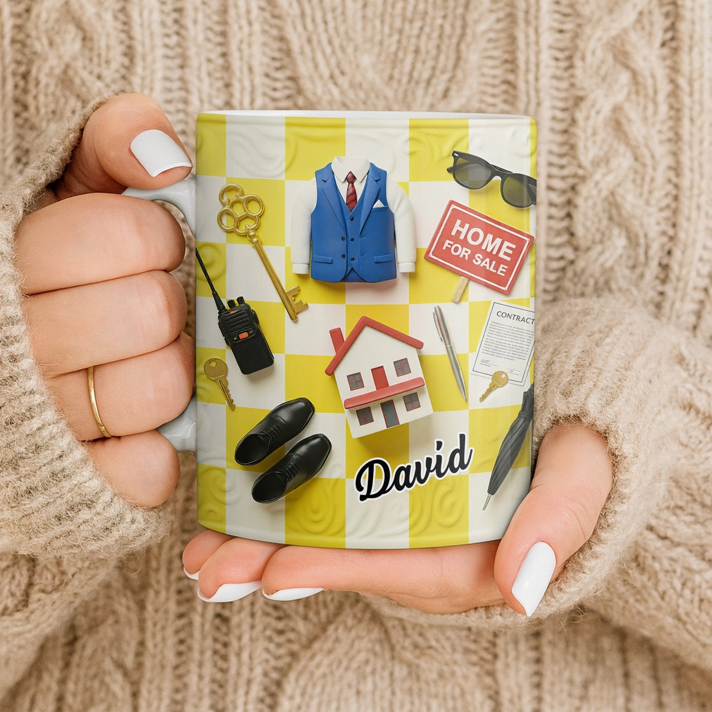 Perfect Gift For Real Estate Professionals - Personalized Custom Coffee Mug - JBS080_MG