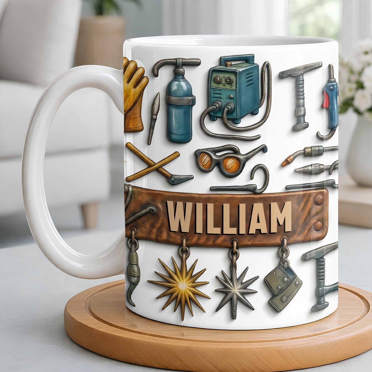 Celebrate Experience And Craftsmanship With Tools And Welding Equipment - Personalized Custom Coffee Mug - JBS082_MG