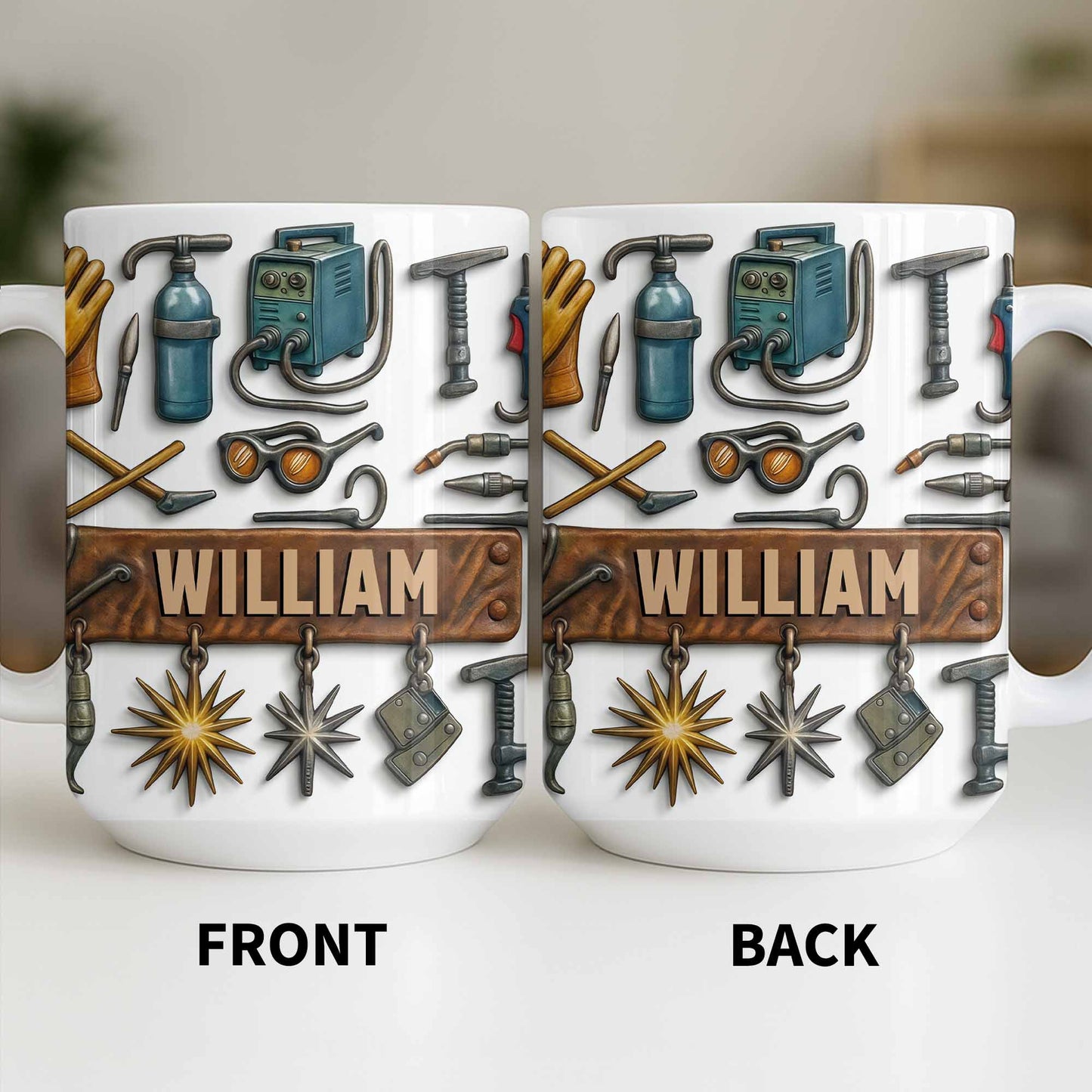 Celebrate Experience And Craftsmanship With Tools And Welding Equipment - Personalized Custom Coffee Mug - JBS082_MG