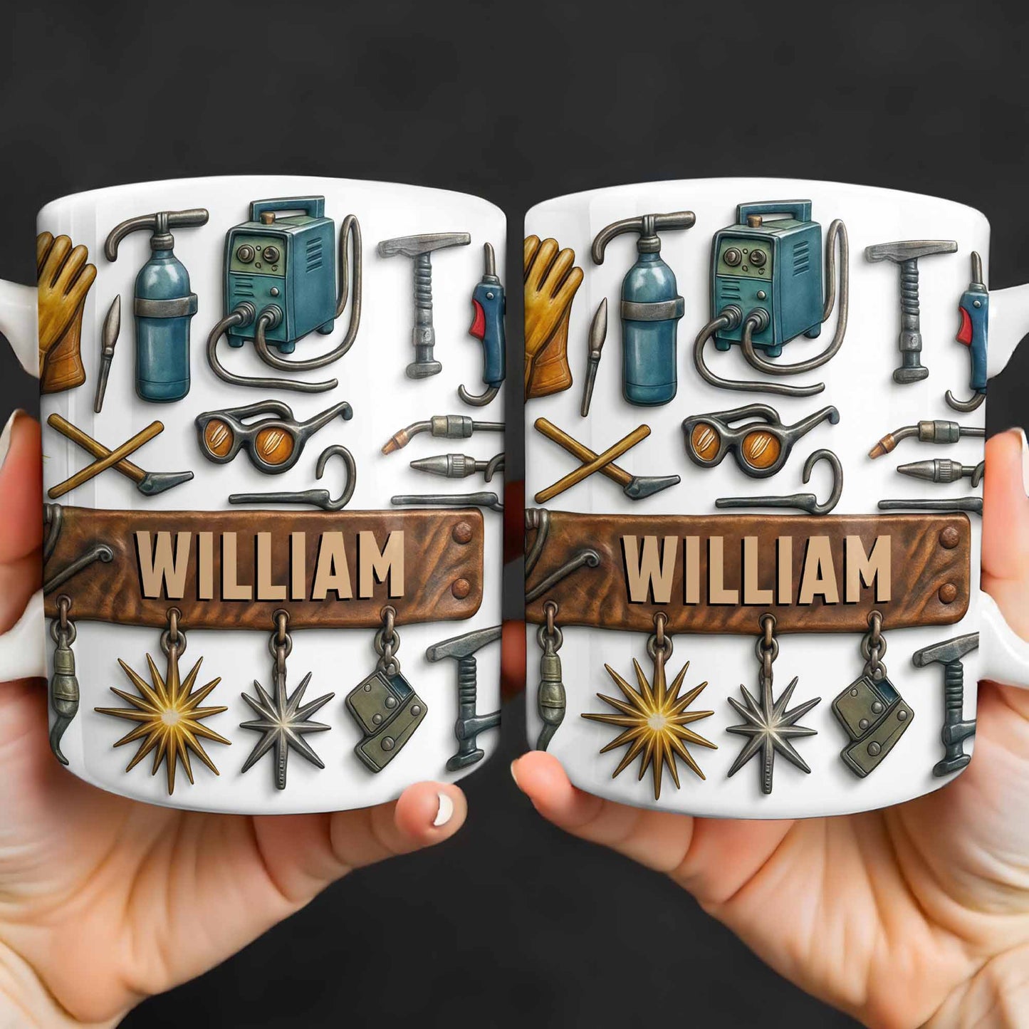 Celebrate Experience And Craftsmanship With Tools And Welding Equipment - Personalized Custom Coffee Mug - JBS082_MG