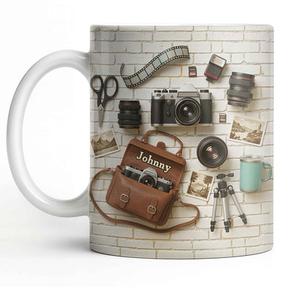 Capture The Moment With Classic Camera And Accessories - Personalized Custom Coffee Mug - JBS083_MG