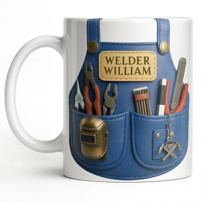 Customizable Welder Design With Tools - Personalized Custom Coffee Mug - JBS090_MG