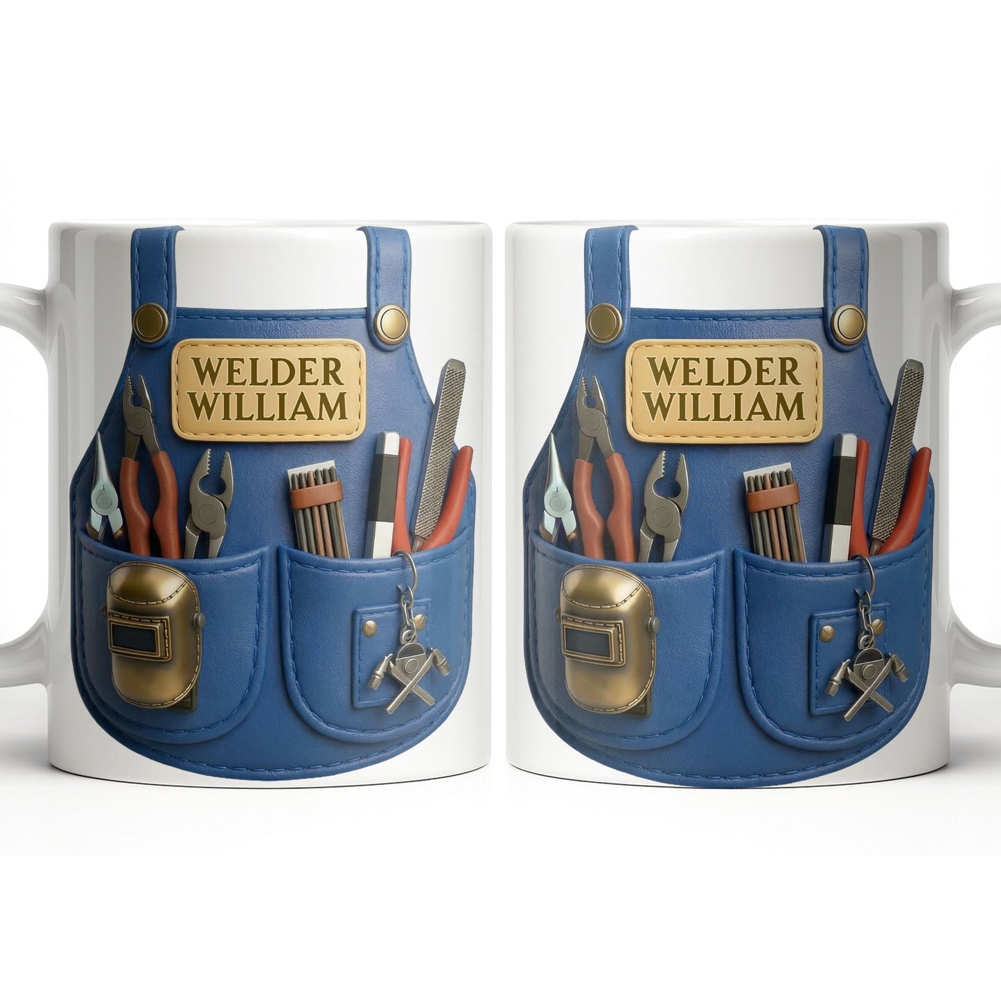 Customizable Welder Design With Tools - Personalized Custom Coffee Mug - JBS090_MG