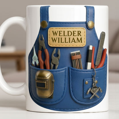 Customizable Welder Design With Tools - Personalized Custom Coffee Mug - JBS090_MG