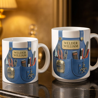 Customizable Welder Design With Tools - Personalized Custom Coffee Mug - JBS090_MG
