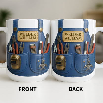 Customizable Welder Design With Tools - Personalized Custom Coffee Mug - JBS090_MG
