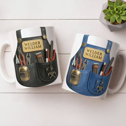 Customizable Welder Design With Tools - Personalized Custom Coffee Mug - JBS090_MG
