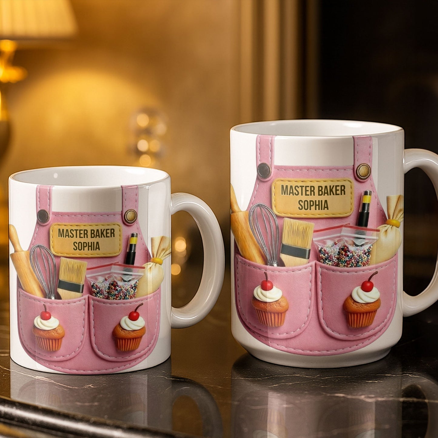Master Baker And Delightful Baker's Craft - Personalized Custom Coffee Mug - JBS094_MG