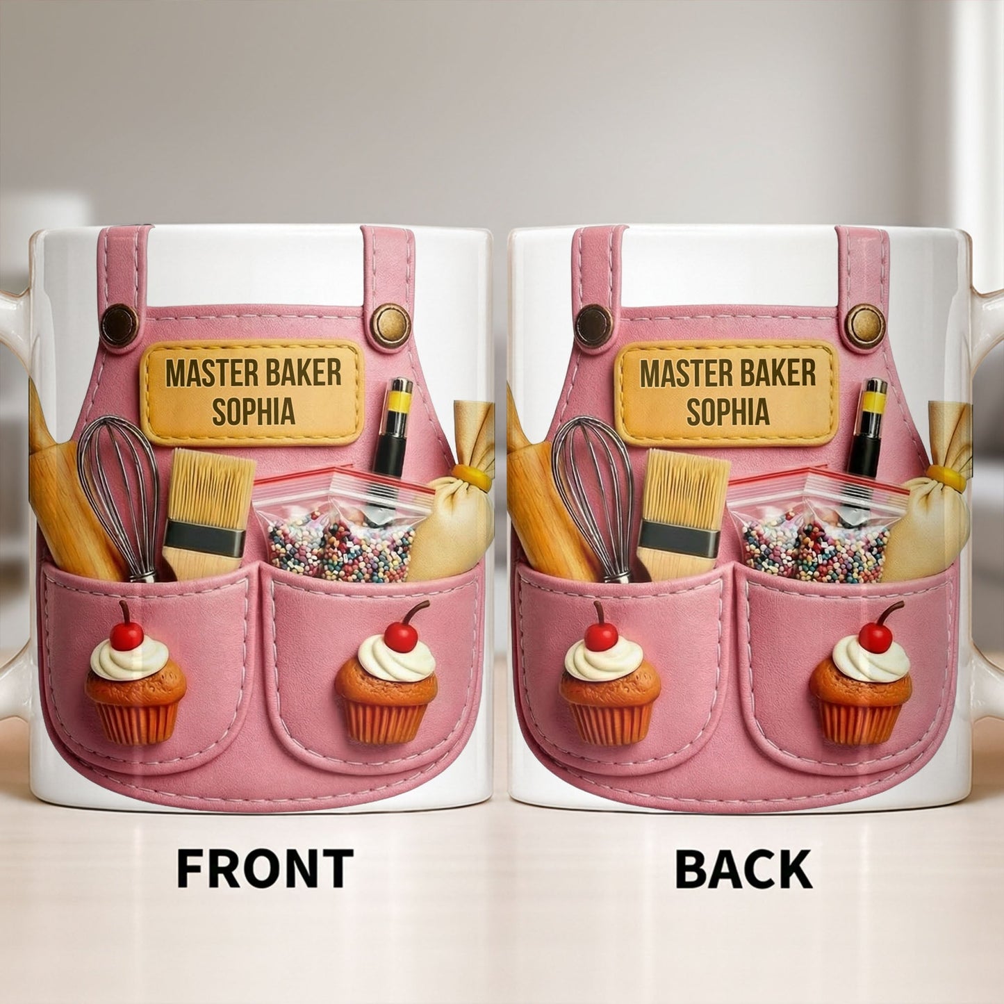 Master Baker And Delightful Baker's Craft - Personalized Custom Coffee Mug - JBS094_MG