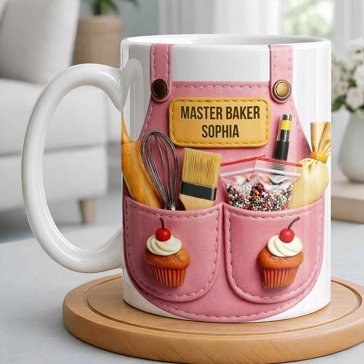 Master Baker And Delightful Baker's Craft - Personalized Custom Coffee Mug - JBS094_MG