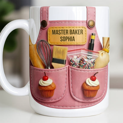 Master Baker And Delightful Baker's Craft - Personalized Custom Coffee Mug - JBS094_MG